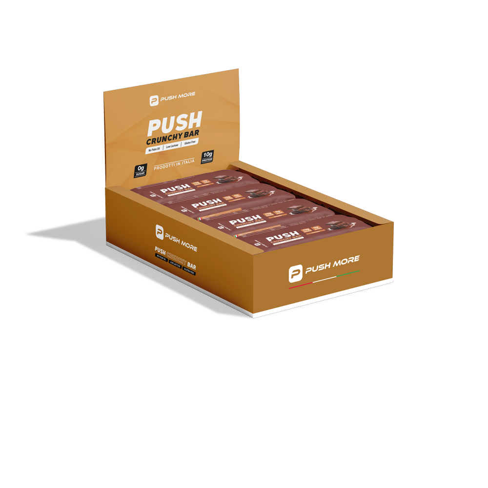 PUSH CRUNCHY BAR - Barretta proteica low carb 10g proteine