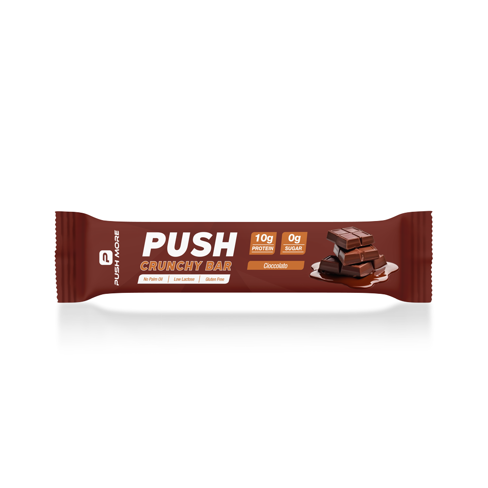 PUSH CRUNCHY BAR - Barretta proteica low carb 10g proteine