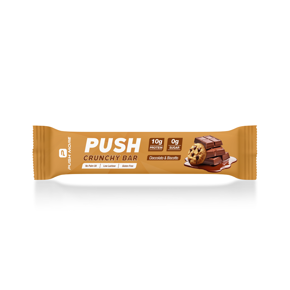 PUSH CRUNCHY BAR - Barretta proteica low carb 10g proteine