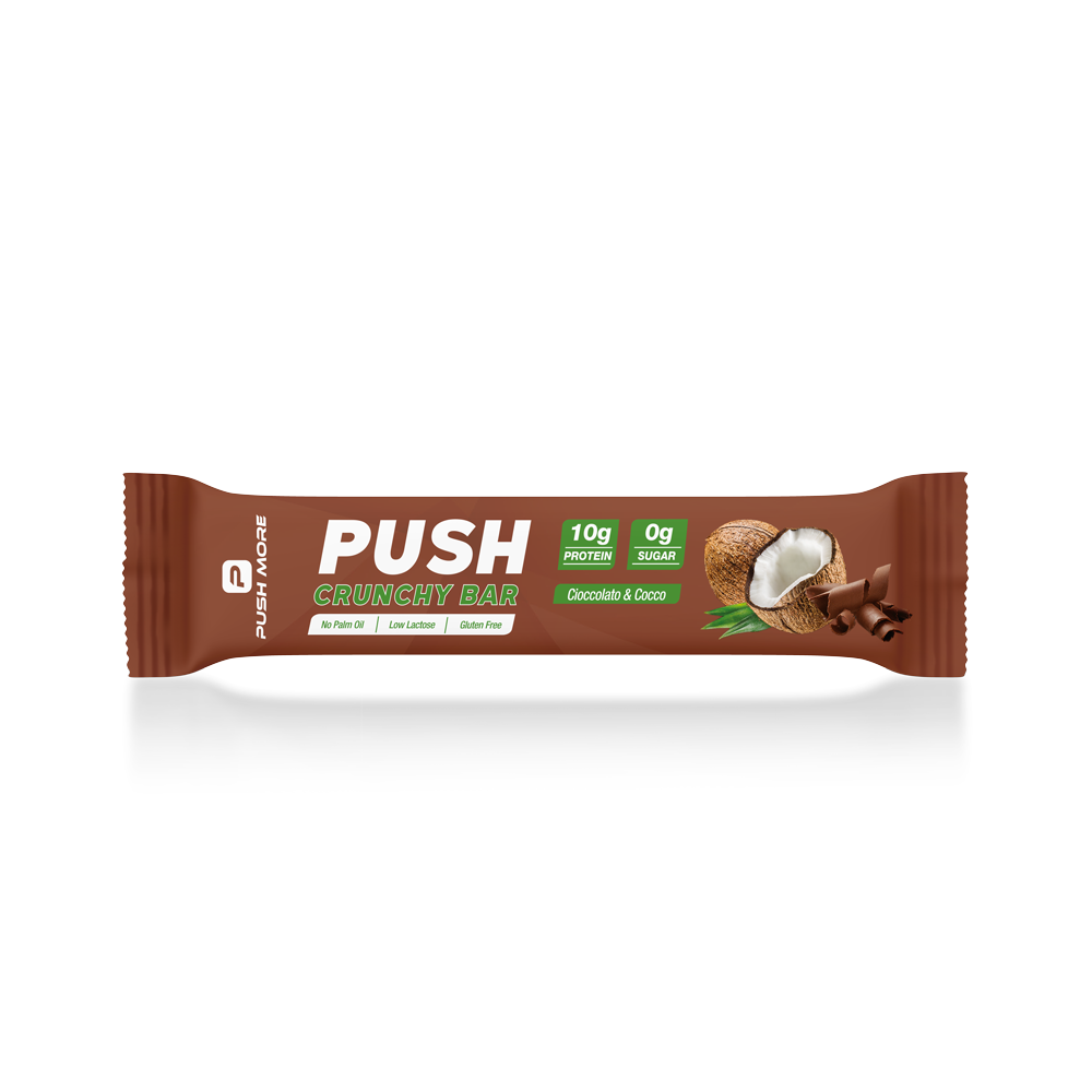 PUSH CRUNCHY BAR - Barretta proteica low carb 10g proteine