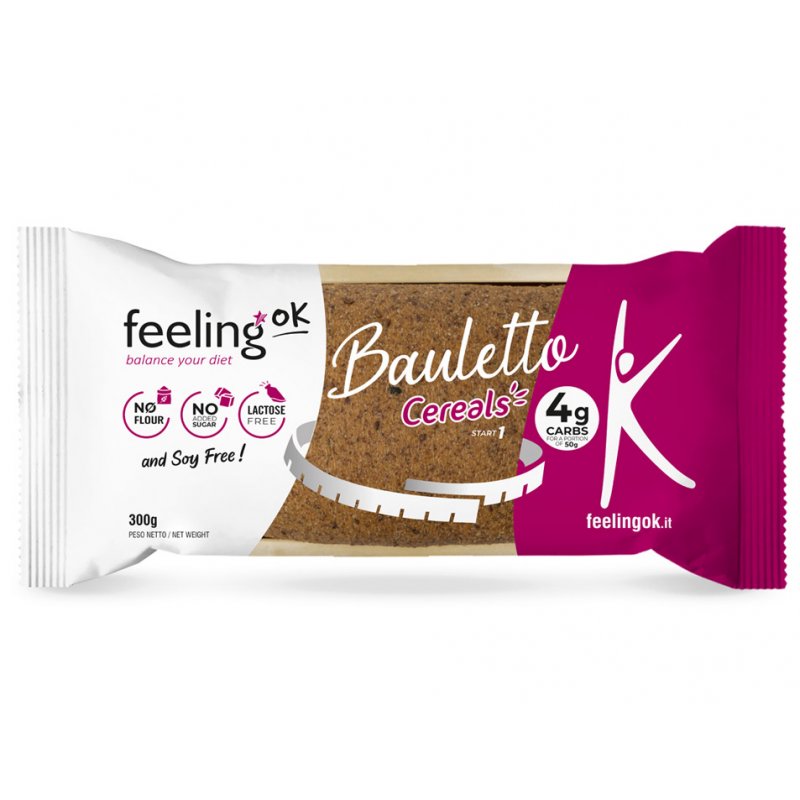 Bauletto Cereals +Protein - Pane Proteico a Basso Contenuto di Carboidrati Feelingok