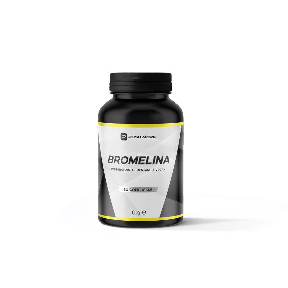 Bromelina 60 compresse integratore per la digestione e l'infiammazione 60 grammi push more