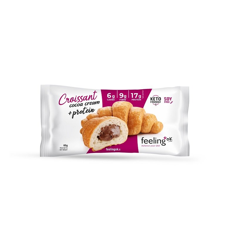 CROISSANT RIPIENO +PROTEIN - Croissant Proteico Crema Cacao Feelingok