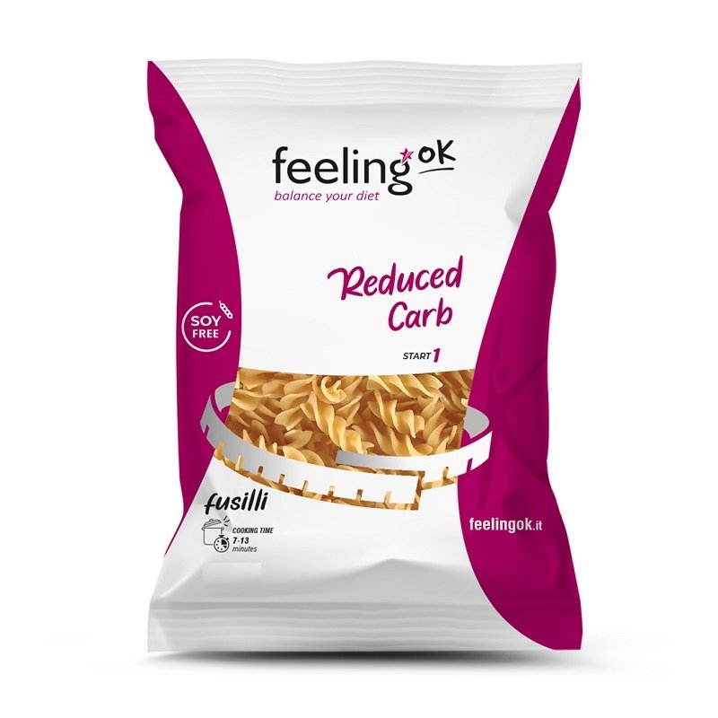 Fusilli +Protein 400g - Pasta Proteica a Basso Contenuto di Carboidrati feelingok low carb