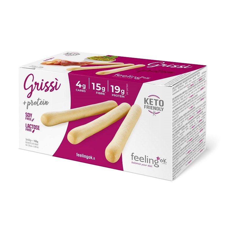 Grissì +Protein - Grissini Proteici a Basso Contenuto di Carboidrati Feelingok