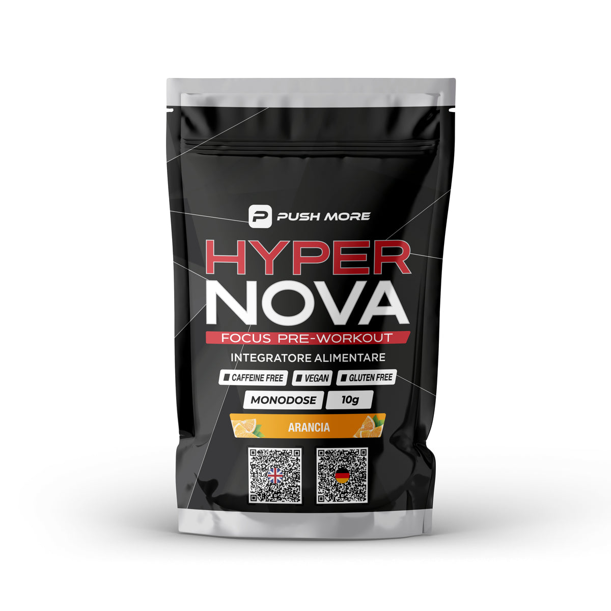CAMPIONCINO 10G HYPER NOVA FOCUS - Preworkout senza caffeina