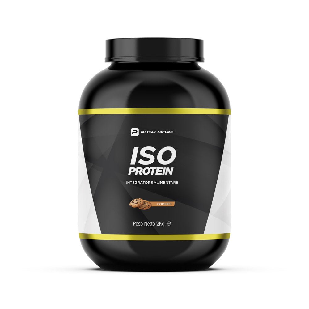 ISO PROTEIN - Proteine isolate Push More Cookies 2kg - Push More Proteine del latte Push More