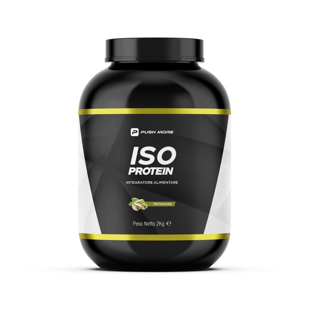 ISO PROTEIN - Proteine isolate Push More Pistacchio 2kg - Push More Proteine del latte Push More