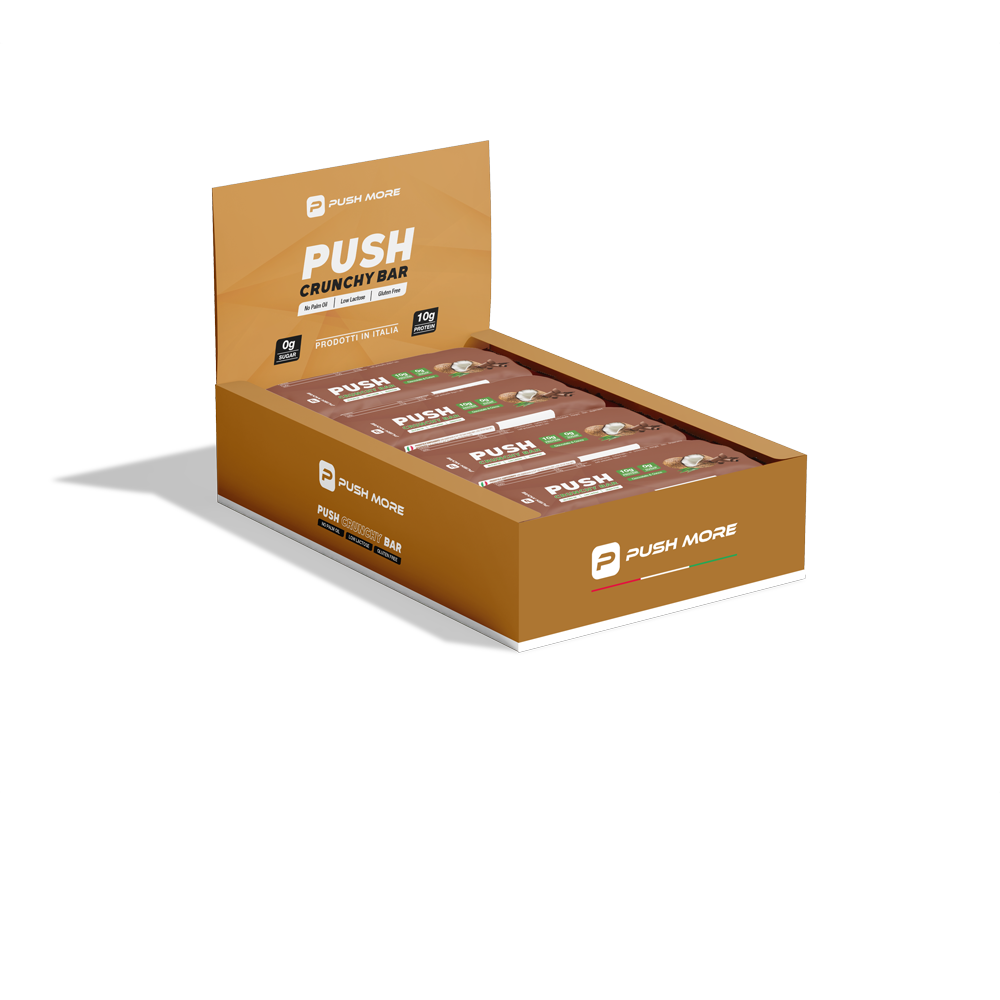PUSH CRUNCHY BAR - Barretta proteica low carb 10g proteine