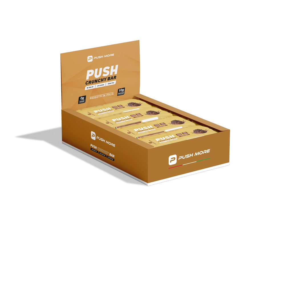 PUSH CRUNCHY BAR - Barretta proteica low carb 10g proteine