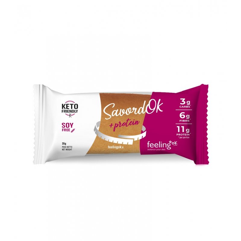 SavordOk - Snack Proteico a Basso Contenuto di Zuccheri Feelingok
