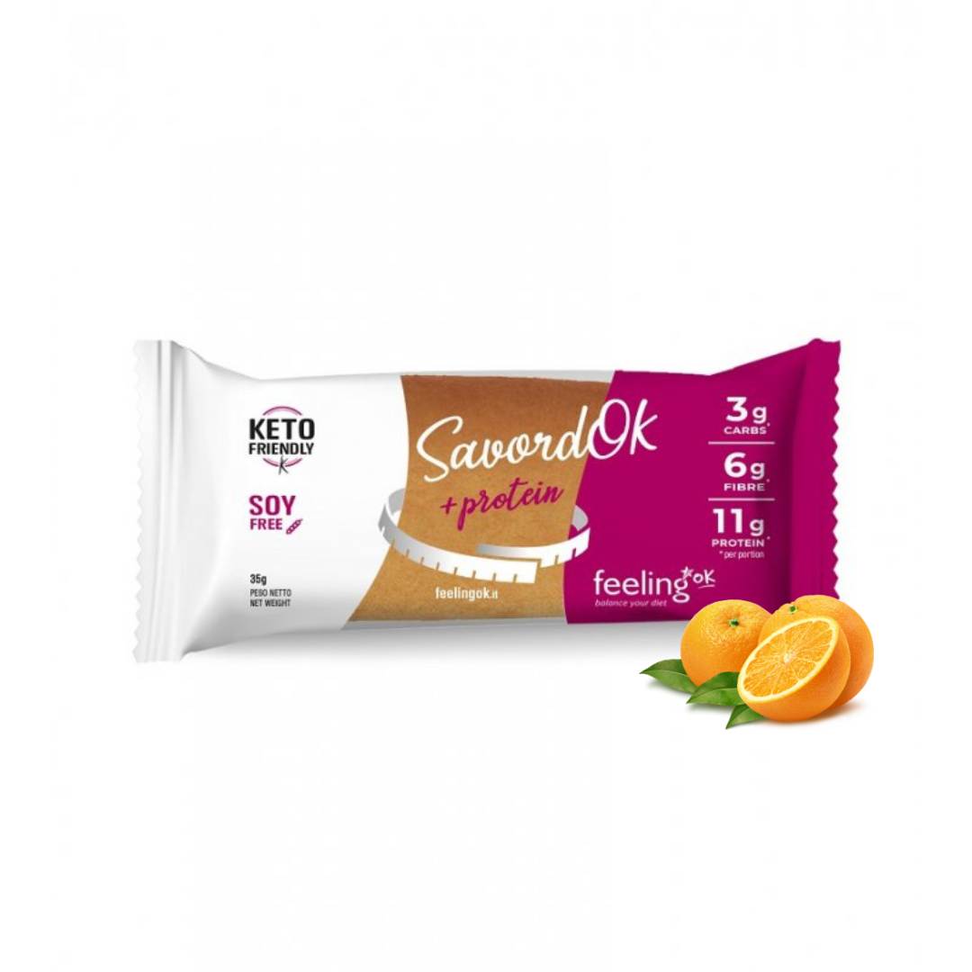 SavordOk gusto arancia - Snack Proteico Low carb Feelingok