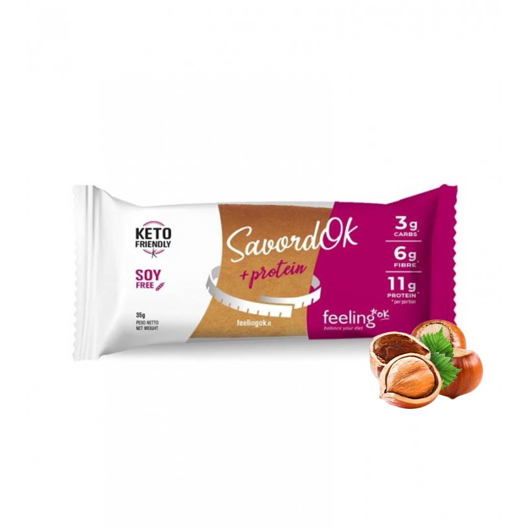 SavordOk gusto nocciola - Snack Proteico Low carb Feelingok