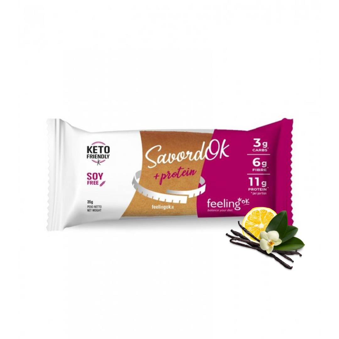 SavordOk gusto vaniglia limone - Snack Proteico Low carb Feelingok