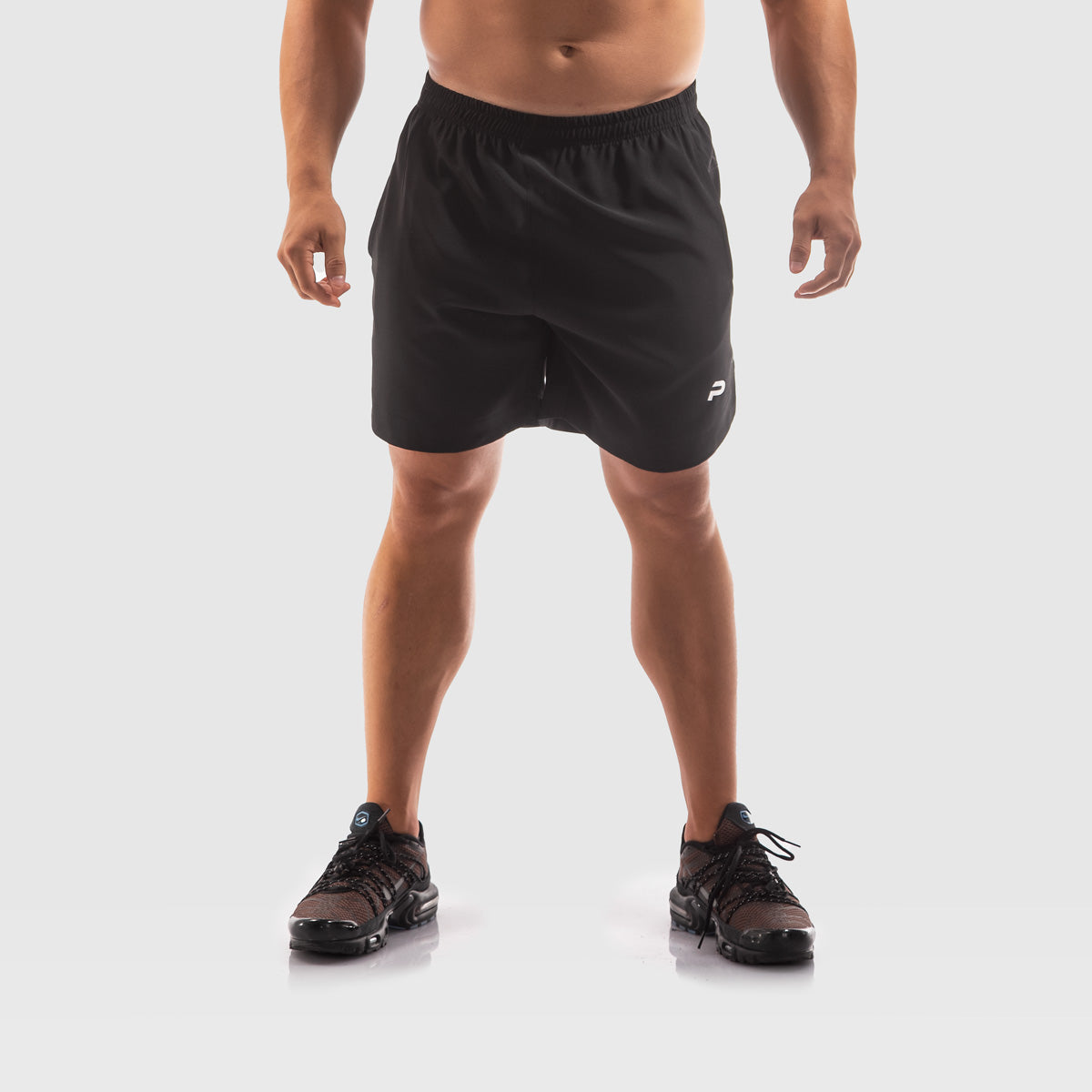 SHORTS BLACK ESSENTIAL - Pantaloncini neri per sport