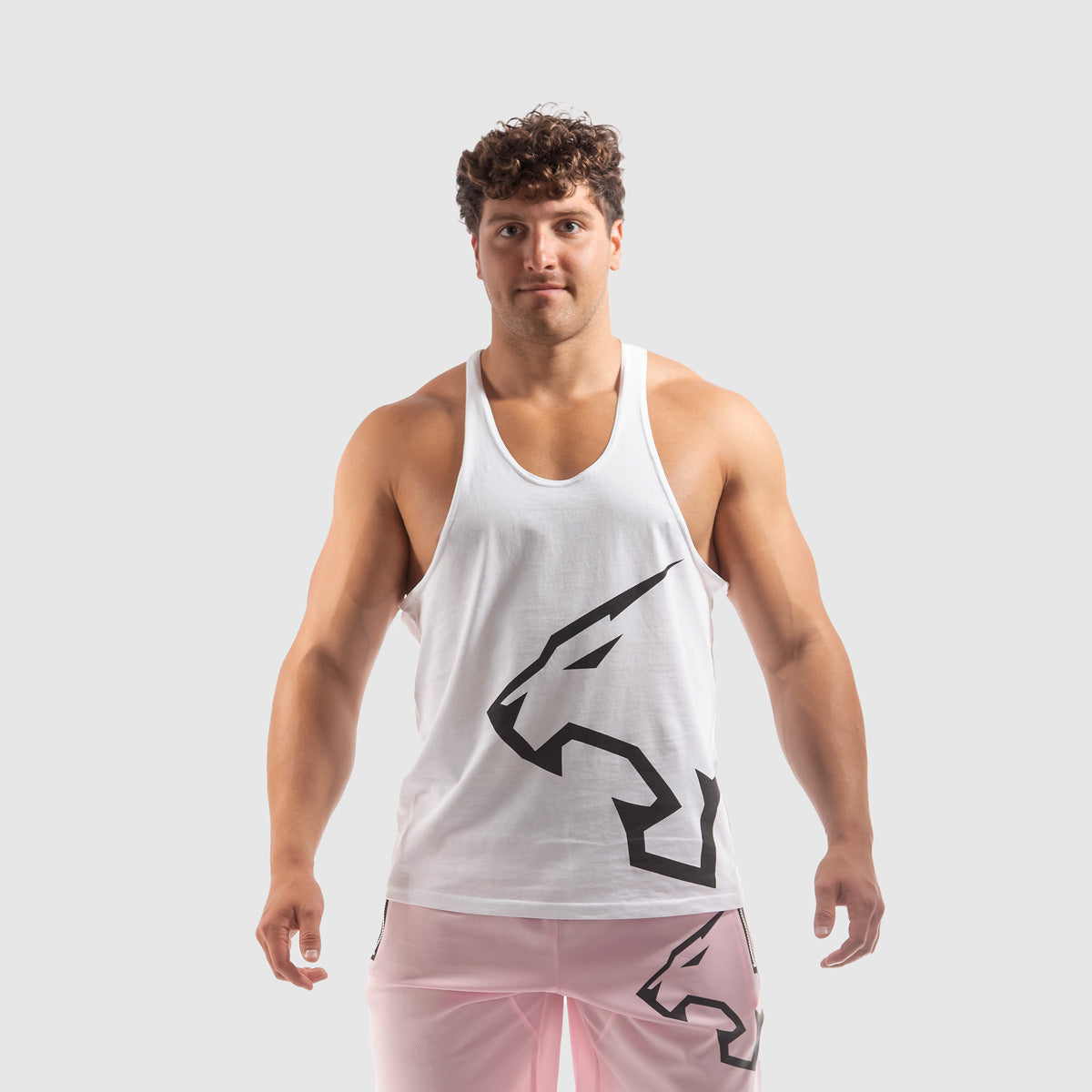 CANOTTA PUSH MORE BACK - Canottiera maschile da palestra (Vari colori)