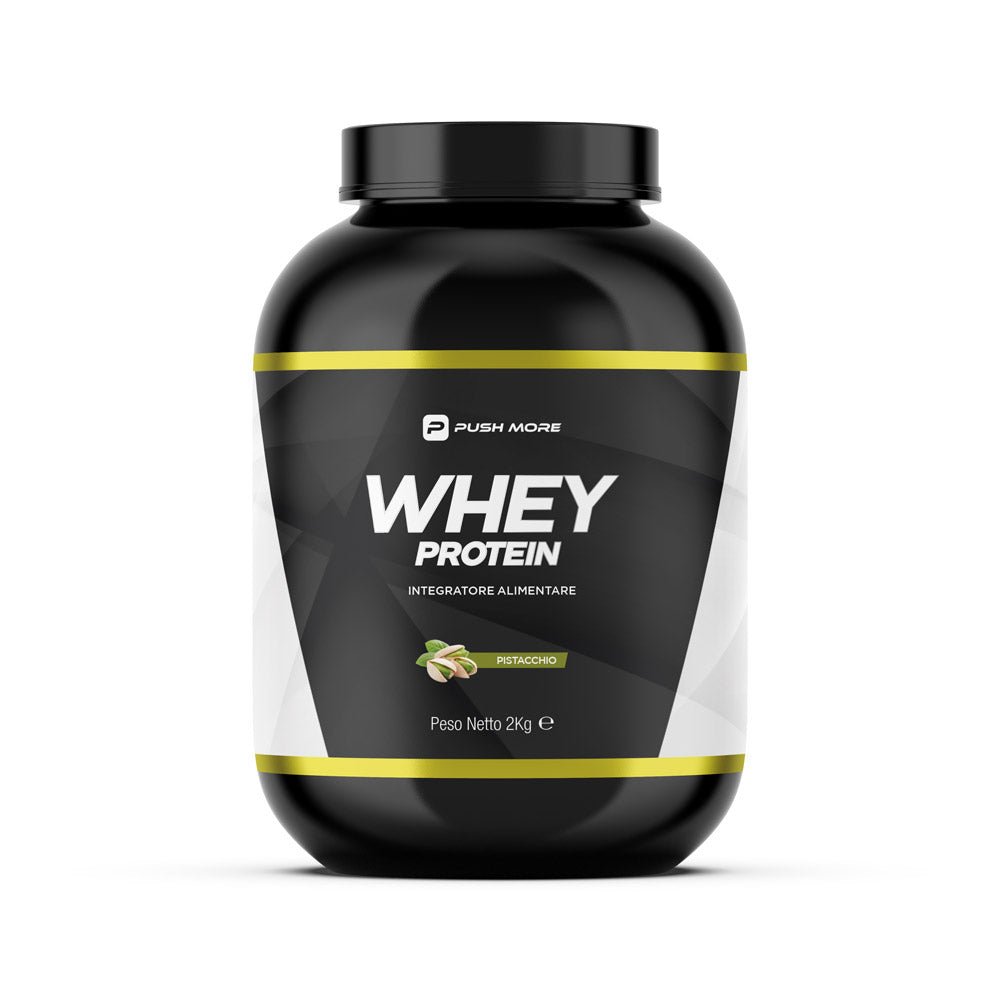 WHEY PROTEIN - Proteine concentrate Push More Pistacchio 2kg - Push More Proteine del latte Push More