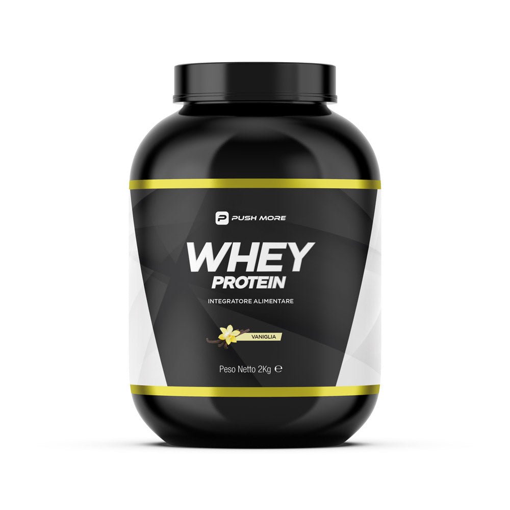 WHEY PROTEIN - Proteine concentrate Push More Vaniglia 2kg - Push More Proteine del latte Push More