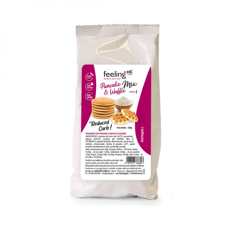 PANCAKE & WAFFLE MIX +PROTEIN - Preparato proteico low carb