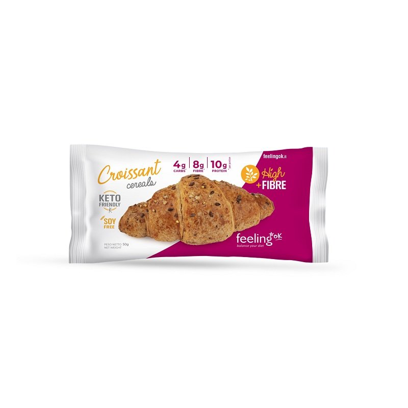 SALTY CROISSANT CEREALS OPTIMIZE - Cornetto salato proteico low carb, ricco di fibre