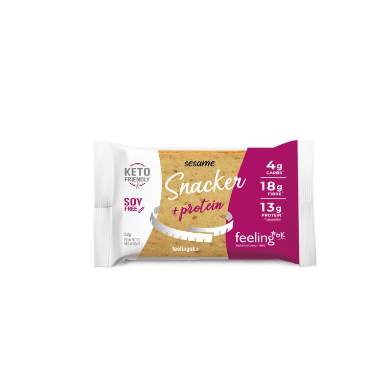 snacker sesamo +protein - snack proteico Low Carb 50g