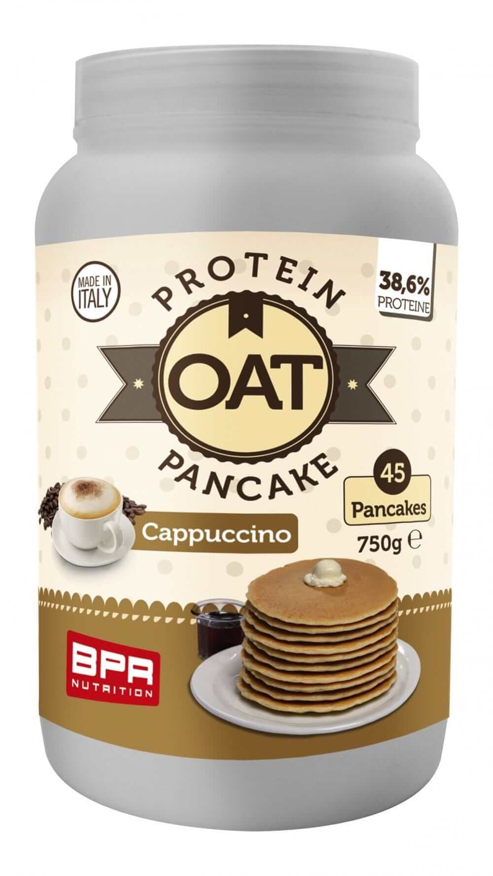 Foto di OAT PROTEIN PANCAKE 12 Gusti 750 gr Cappuccino - PushMore Preparato per pancake Bpr Nutrition