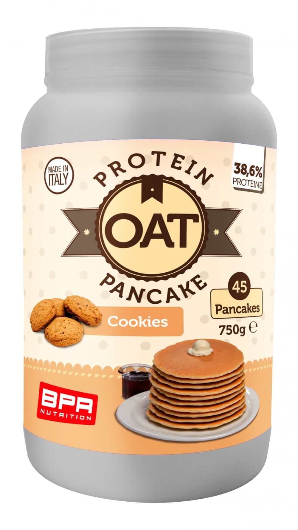 Foto di OAT PROTEIN PANCAKE 12 Gusti 750 gr Cookies - PushMore Preparato per pancake Bpr Nutrition