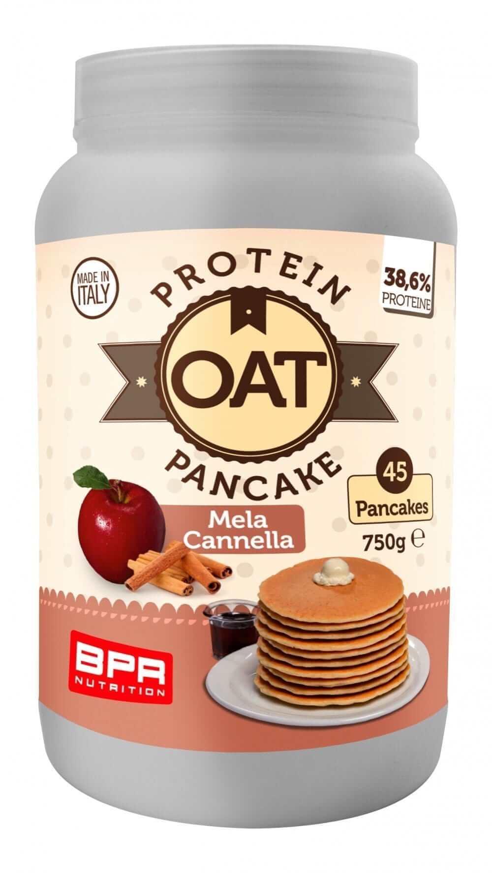 Foto di OAT PROTEIN PANCAKE 12 Gusti 750 gr Mela/Cannella - PushMore Preparato per pancake Bpr Nutrition