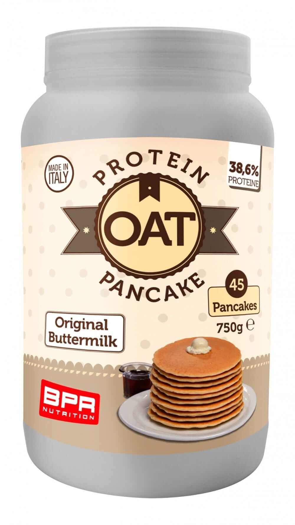 Foto di OAT PROTEIN PANCAKE 12 Gusti 750 gr Buttermilk - PushMore Preparato per pancake Bpr Nutrition