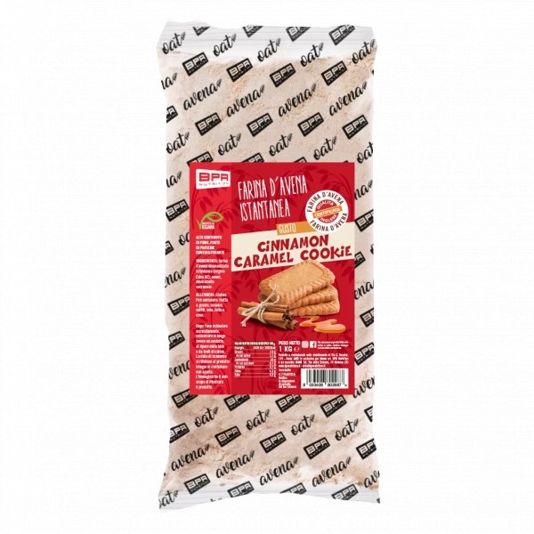 Foto di FIOCCHI D'AVENA AROMATIZZATI 15 Gusti diversi a scelta 1 Kg Mela-Cannella - Push More Fiocchi d' avena aromatizzata Bpr Nutrition