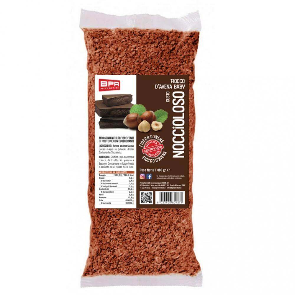 Foto di FIOCCHI D'AVENA AROMATIZZATI 15 Gusti 1 Kg Noccioloso - PushMore Fiocchi d' avena aromatizzata Bpr Nutrition