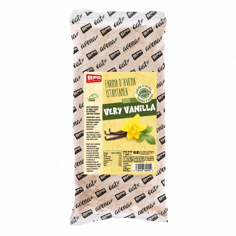 Foto di FIOCCHI D'AVENA AROMATIZZATI 15 Gusti diversi a scelta 1 Kg Mela-Cannella - Push More Fiocchi d' avena aromatizzata Bpr Nutrition