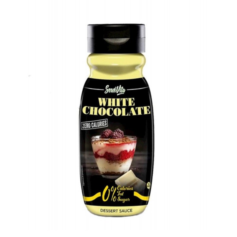 Foto di Salse e Sciroppi 0 calorie - ServiVita 320ml White Choco (Cioccolato bianco) - Push More Salse per condimenti ServiVita
