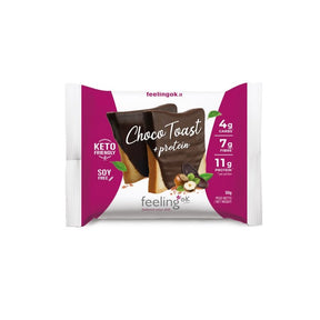 Choco Toast - Toast Proteico al Cacao a Basso Contenuto di Carboidrati Feelingok