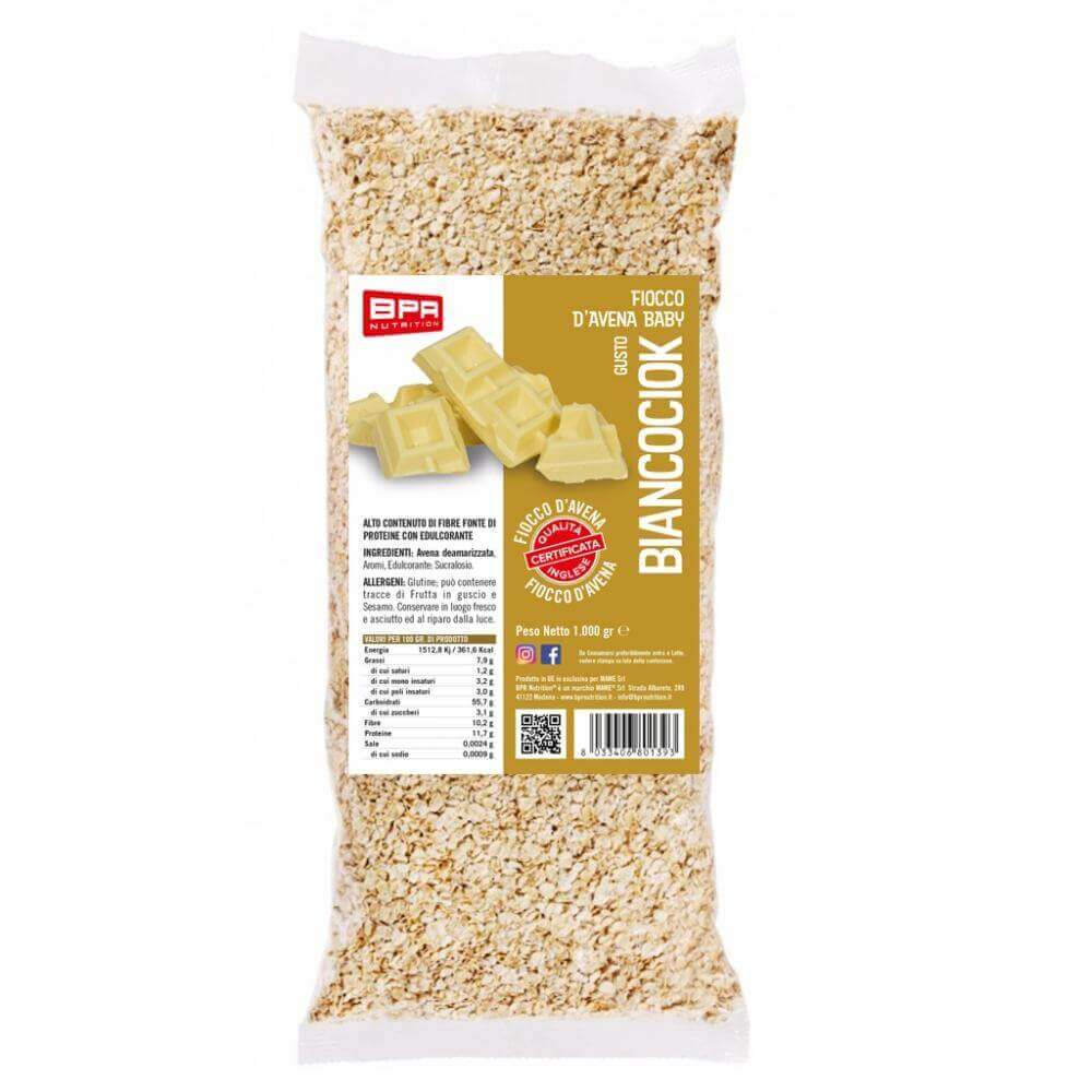 Foto di FIOCCHI D'AVENA AROMATIZZATI 15 Gusti 1 Kg Biancociok - PushMore Fiocchi d' avena aromatizzata Bpr Nutrition