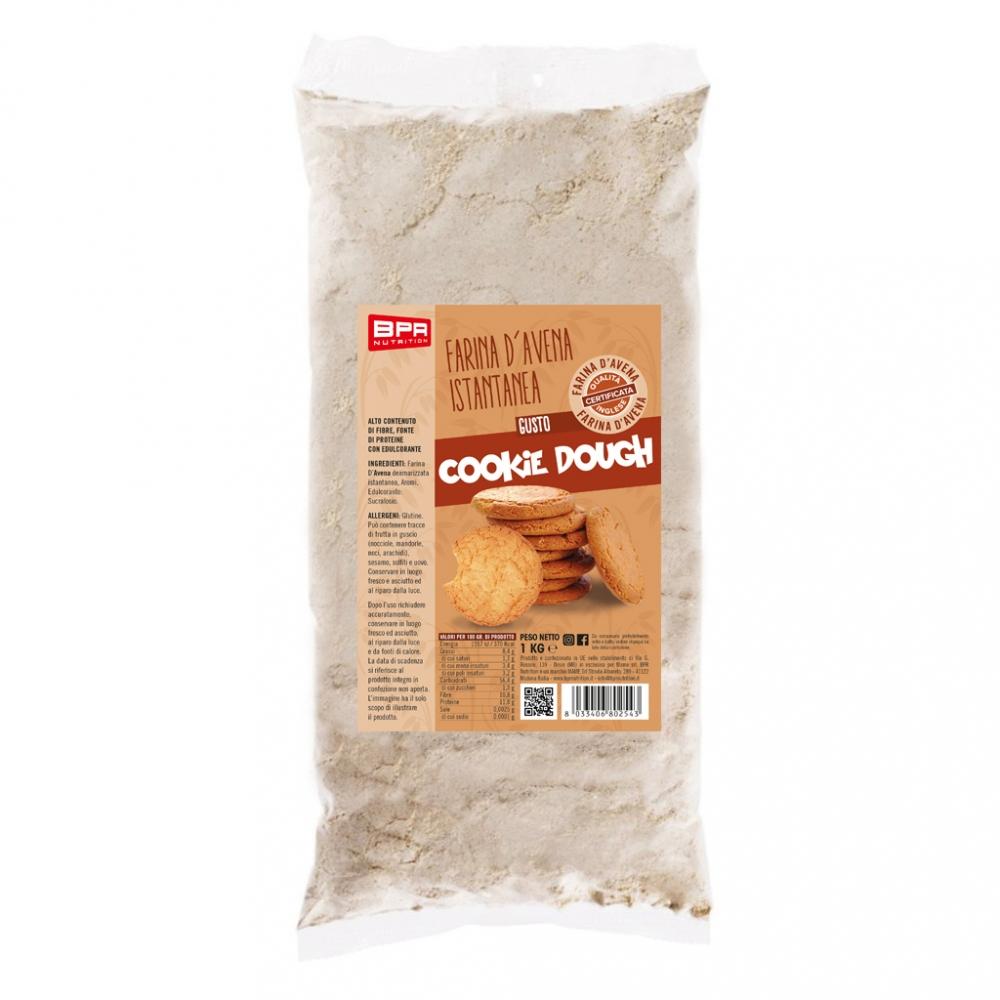 Foto di FARINA D'AVENA AROMATIZZATA 12 Gusti 1 Kg Cookie Dough - PushMore Farina d'avena aromatizzata Bpr Nutrition