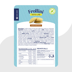 FROLLINI NOCCIOLA - Biscotti Proteici, Low Carb e Senza Glutine