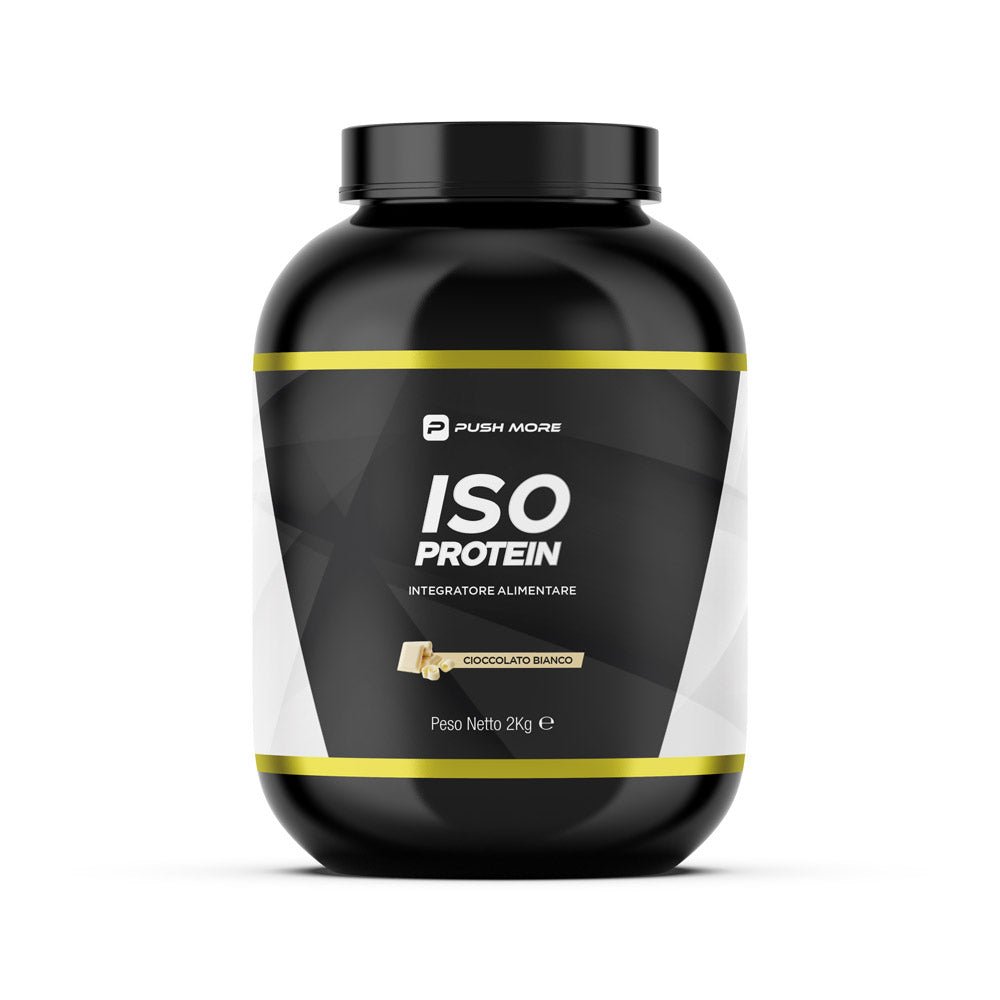 ISO PROTEIN - Proteine isolate Push More Cioccolato Bianco 2kg - Push More Proteine del latte Push More