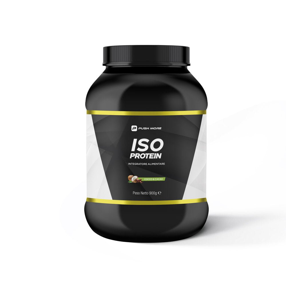 ISO PROTEIN - Proteine isolate Push More Cocco & Cacao 900g - Push More Proteine del latte Push More