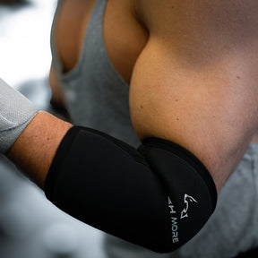 Powerlifting, gomitiere, attrezzatura per allenamento, fitness, gomitiere, sollevamento pesi pesi, squat bench press, supporti sportivi, in gomma (grigio, M Powerlifting, gomitiere, attrezzatura per allenamento, fitness, gomitiere, sollevamento pesi pesi, squat bench press, supporti sportivi, in gomma (grigio, M