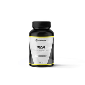 Iron 30mg Push More Integratore di ferro con Vitamina C e acido folico, 60 compresse