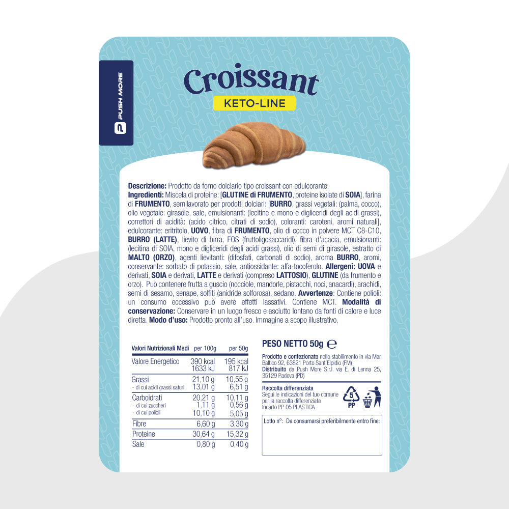 FDO - CROISSANT AROMA BURRO - Cornetto Low Carb, Proteico e Keto-Friendly