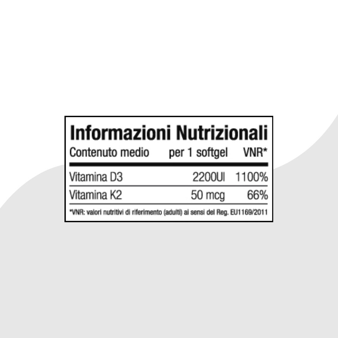 VITAMIN D3+K2 - Vitamina D3 e K2