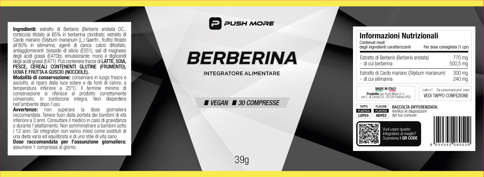 BERBERINA - Integratore per il controllo glicemico