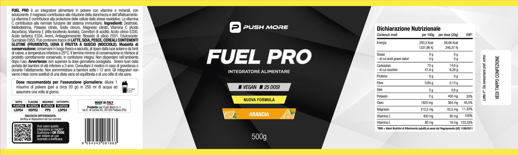 (NOVITÀ ✅) FUEL PRO - Carboidrati, elettroliti e vitamine