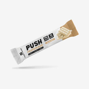 Push Protein Bar barretta proteica low carb 25 grammi di proteine PUSH MORE barretta singola 55 grammi gusto cioccolato bianco