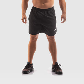 SHORTS BLACK ESSENTIAL - Pantaloncini neri per sport