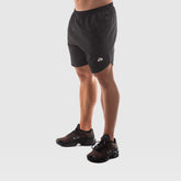 SHORTS BLACK ESSENTIAL - Pantaloncini neri per sport