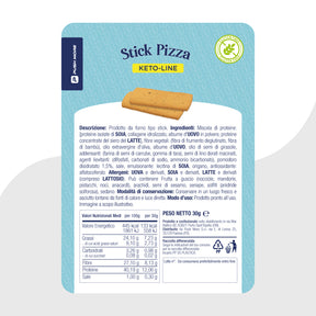 STICK PIZZA POMODORO - Snack croccante Proteico, Senza Glutine e Low Carb