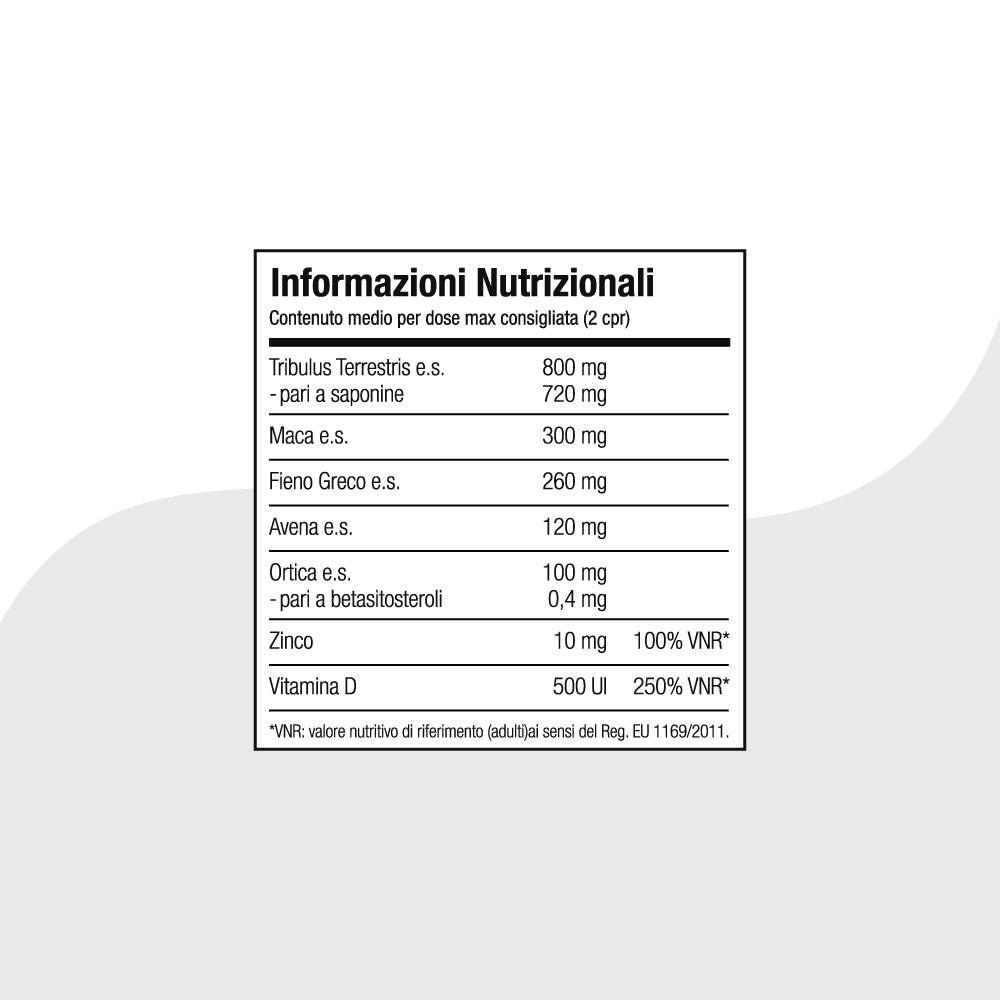TESTO PRO - Integratore con Tribulus, Zinco e Vitamina D